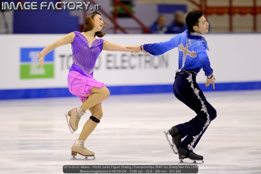 2013-03-01 Milano - World Junior Figure Skating Championships 0640 Yiyi Zhang-Nan Wu CHN